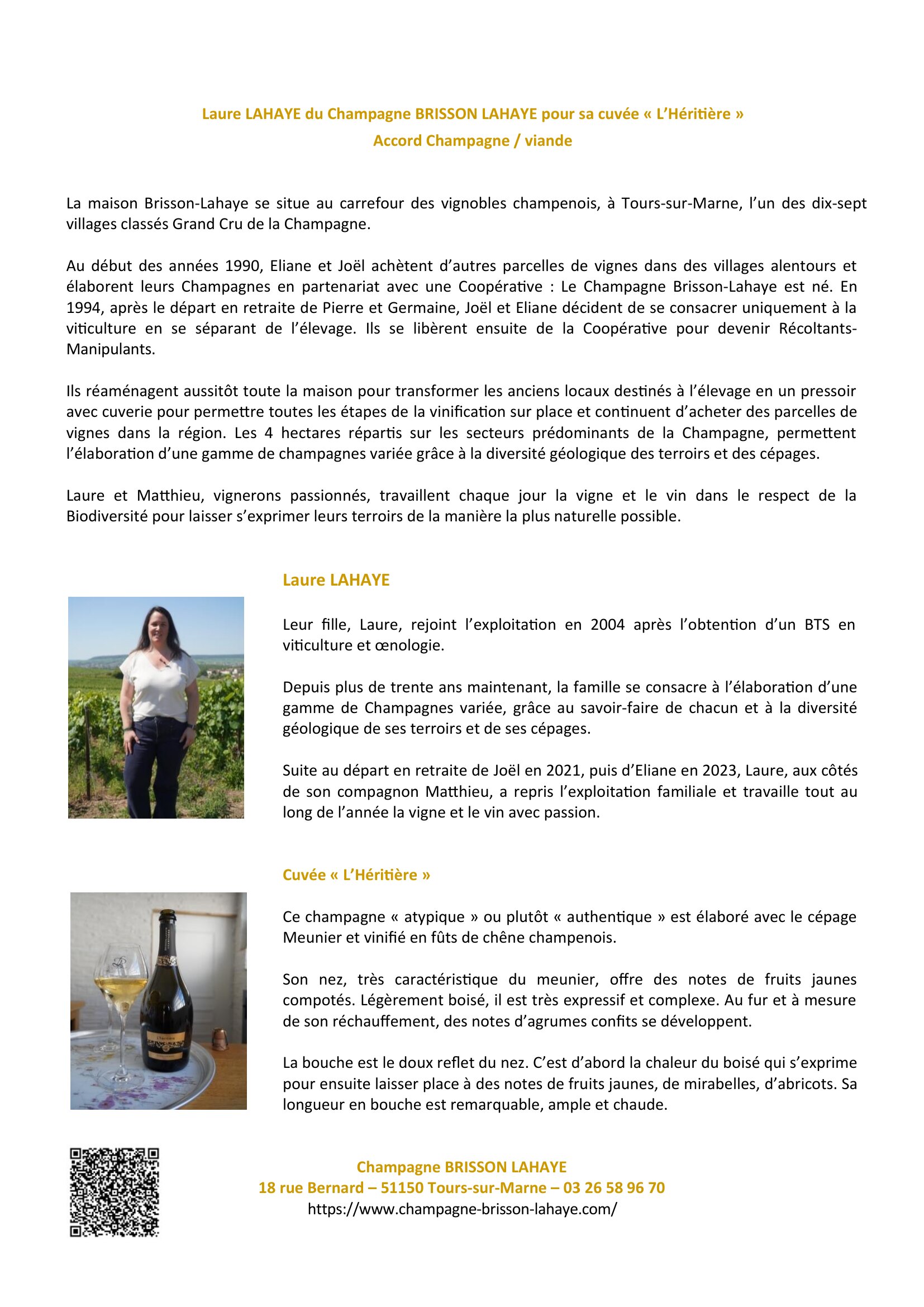 Laure LAHAYE du Champagne BRISSON LAHAYE (2)